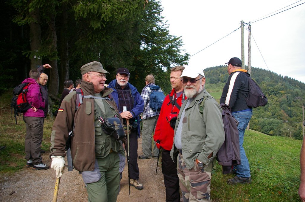 Les deux présidents au cours d’une sortie commune au Violu en 2012 Beide Präsidenten bei einer gemeinsamen  Besichtigung am Violenkopf 2012