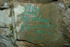 Inscription Ober Jäger Ihns 1916
