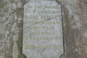 Plaque VIOLLET après