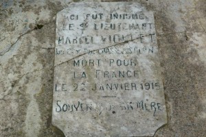 Plaque tombe VIOLLET avant