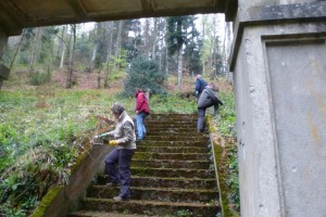 ... ou l'escalier de l'Ehrenfriedhof.